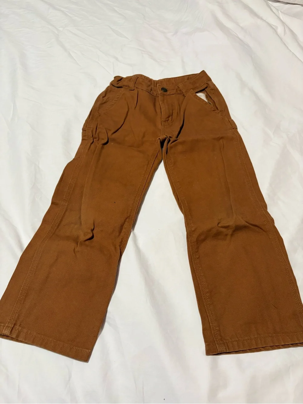 Carhartt Kids Brown Work-Style Jeans